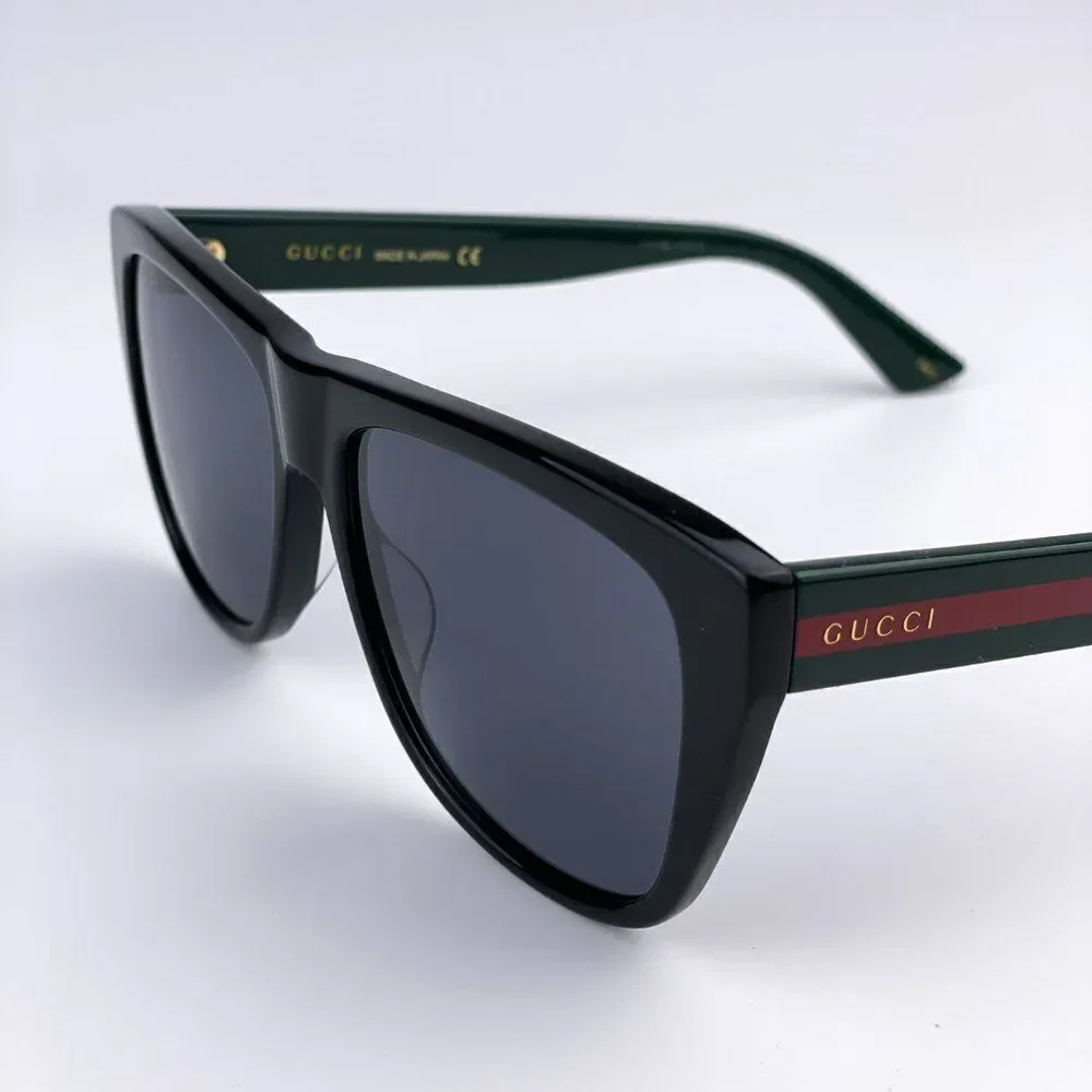 NEW GUCCI GG0926S 001 Black Green Gray Square Men Sunglasses